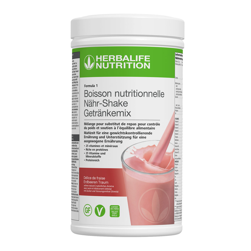 Herbalife Formula 1 Nouvelle génération - Boisson Nutritionnelle Délice de fraise 550 g