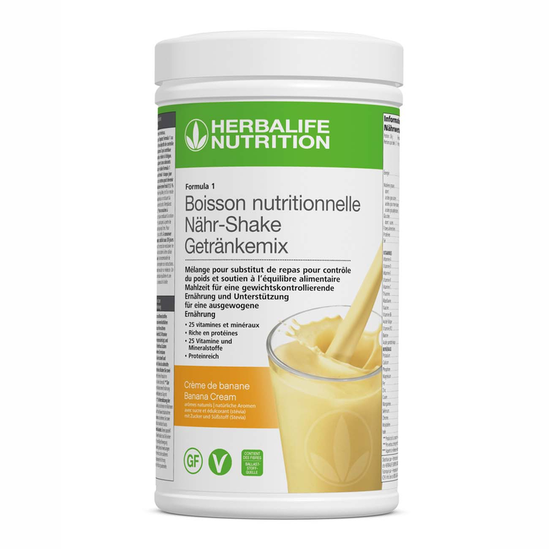 Herbalife Formula 1 Nouvelle génération - Boisson Nutritionnelle Crème de banane 550 g