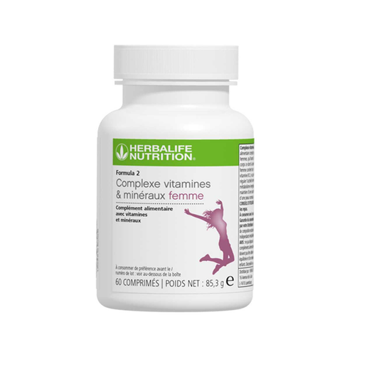 HERBALIFE - Formula 2 Complexe vitamines et minéraux femme 60 comprimés – 85.3 g
